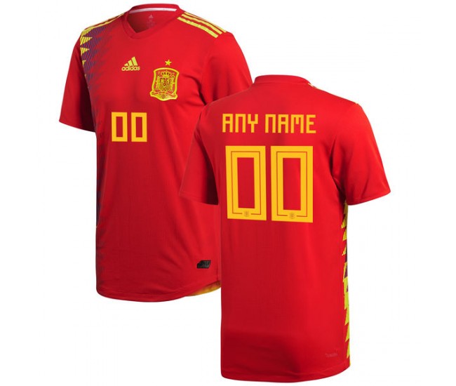 Spain 2018 Home Auténtica camiseta personalizada